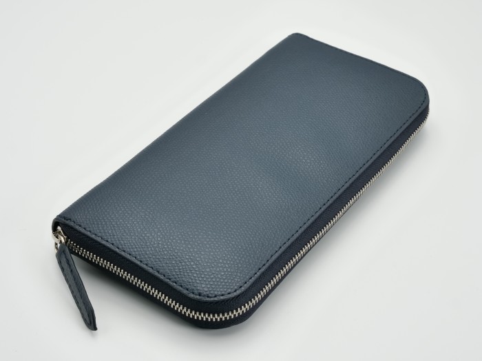 PICCADILLY DAUPHIN ZIP ROUND PURSE MARINE