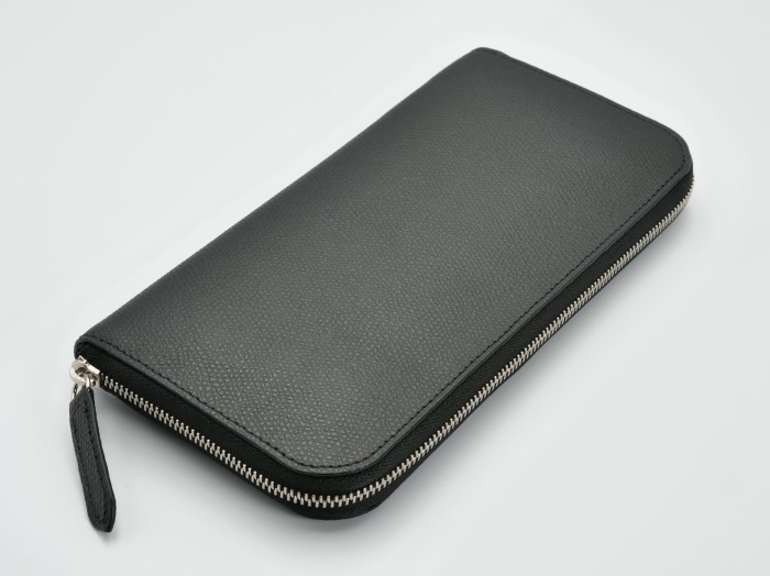 PICCADILLY DAUPHIN ZIP ROUND PURSE BLACK