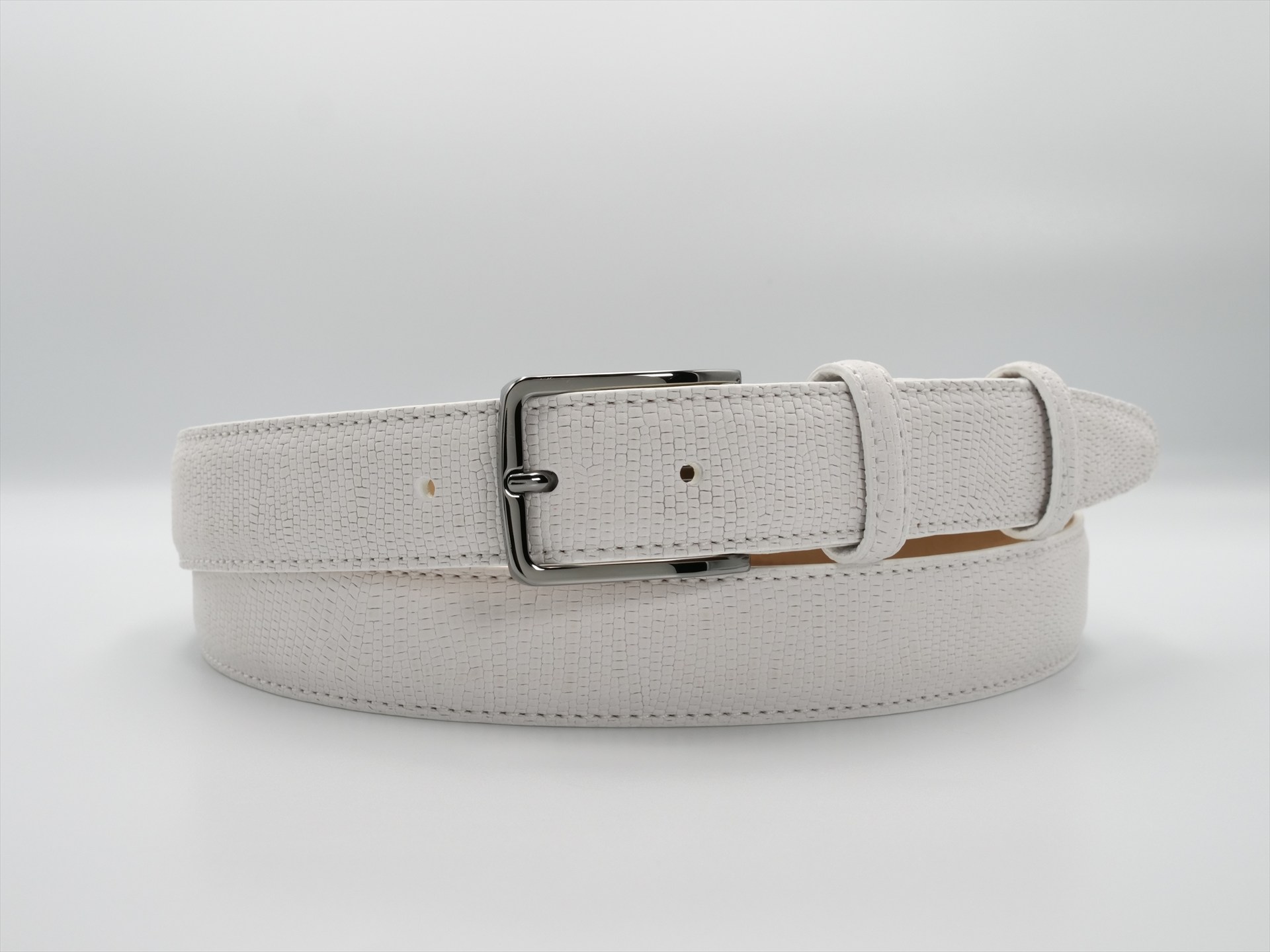 BOGART NUBUCK STAMPATO SNAKE WHITE