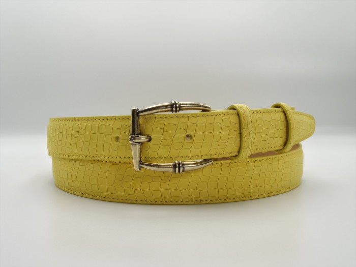 BOGART NUBUCK STAMPATO LOUISIANA CANARINO