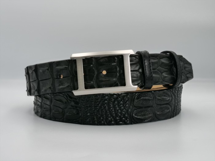 GENUINE SALT WATER CROCODILE BLACK
