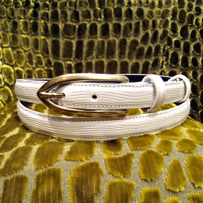 ELLIOT RHODES LONDON WHITE BELT ELLIOT RHODES LONDON WHITE BELT