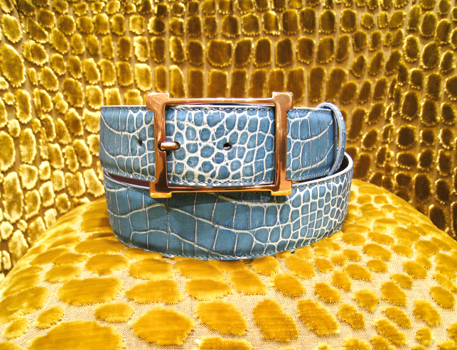 エリオットローズロンドン ターコイズクロコベルト エリオットローズロンドン ターコイズクロコベルト