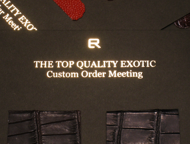 THE TOP QUALITY EXOTIC CUSTOM ORDER MEETING THE TOP QUALITY EXOTIC CUSTOM ORDER MEETING