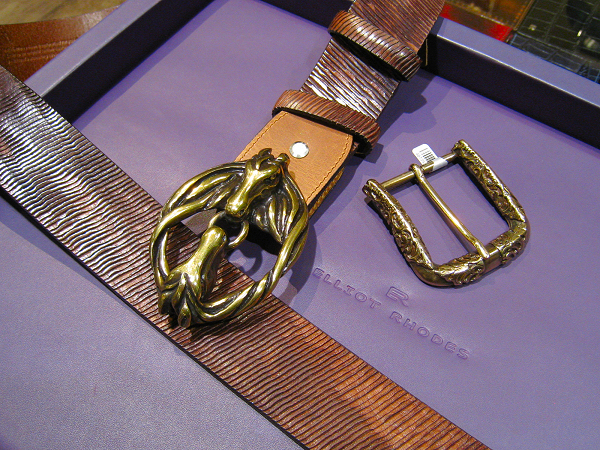 エリオットローズロンドン メンズ ベルト ブラウン