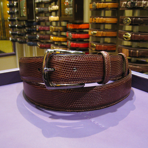 エリオットローズロンドン メンズ ベルト 35mm ブラウン