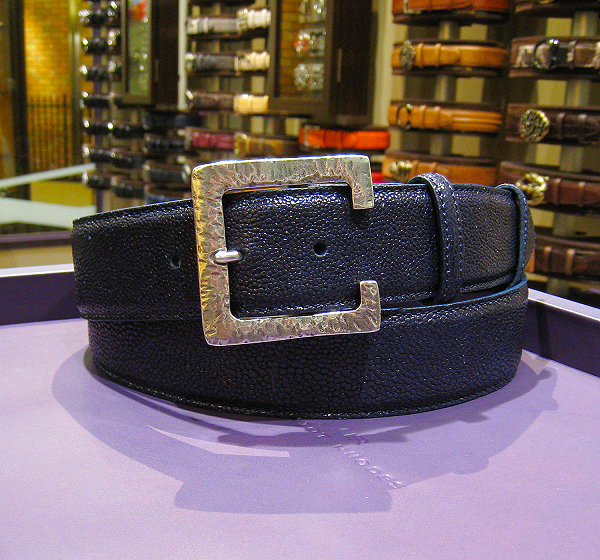 エリオットローズロンドン レディース ベルト ネイビー