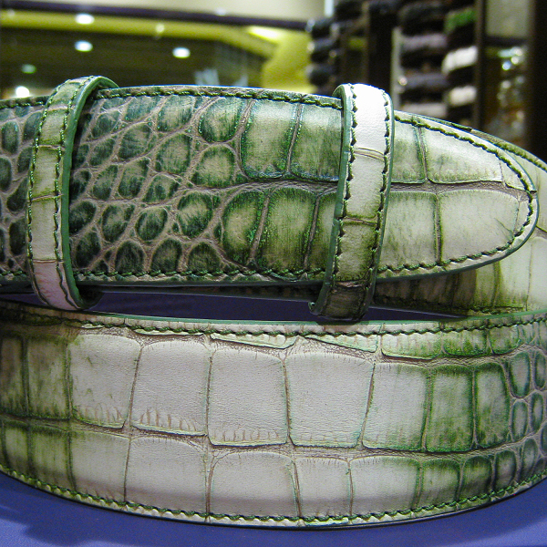 エリオットローズロンドン　メンズ　ベルト　グリーン　2