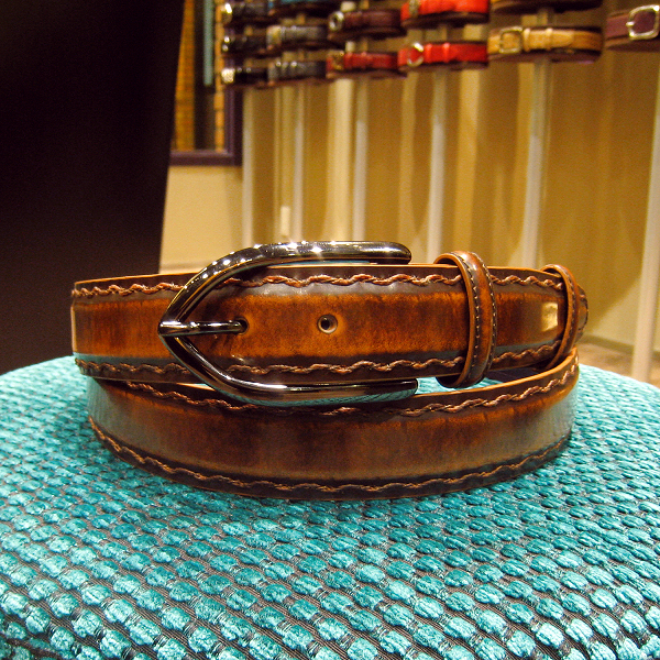 メンズ ベルト ビジネス エリオットローズロンドン 35mm ブラウン