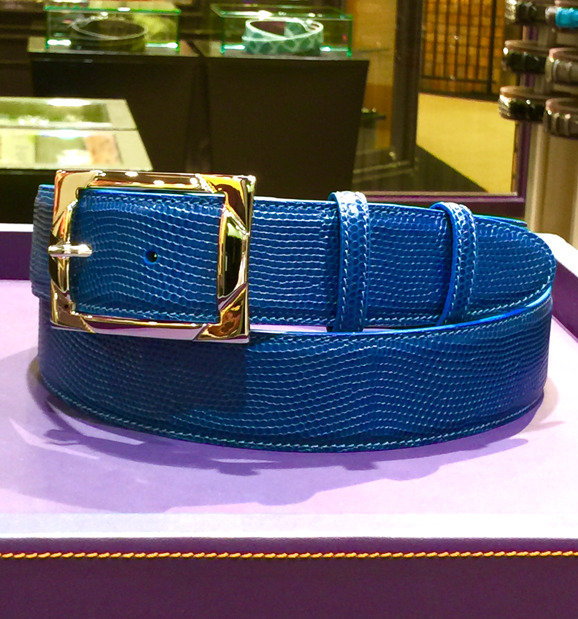 エリオットローズロンドン メンズデニムベルト40mm