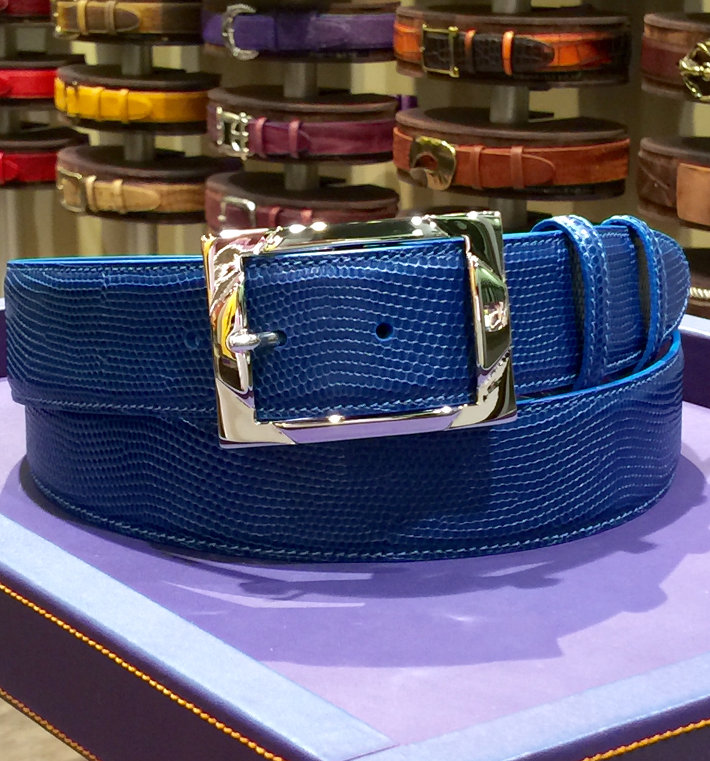 エリオットローズロンドン メンズデニムベルト40mm