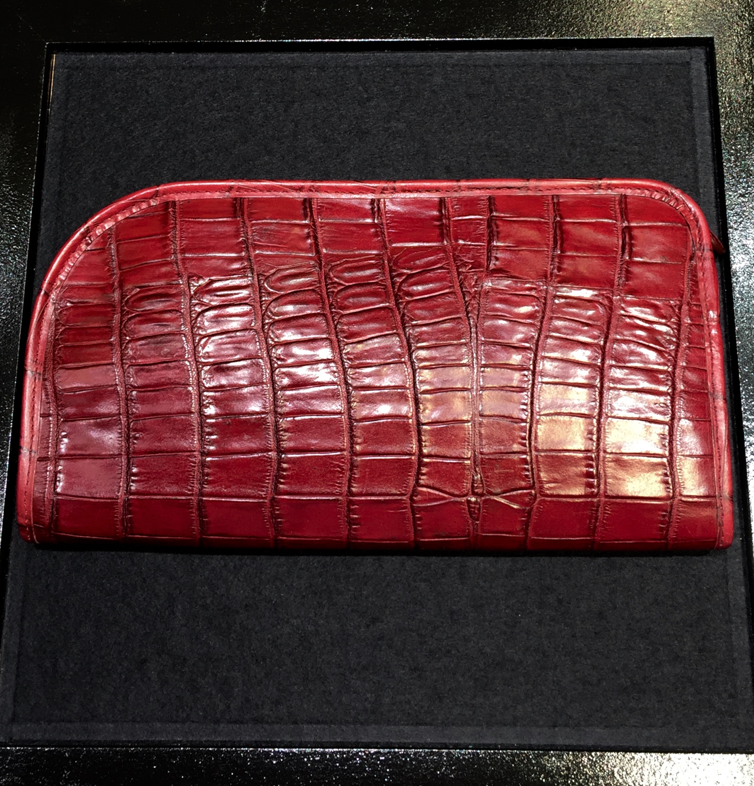 エリオットローズロンドン アリゲーターテール・クラッチバッグ