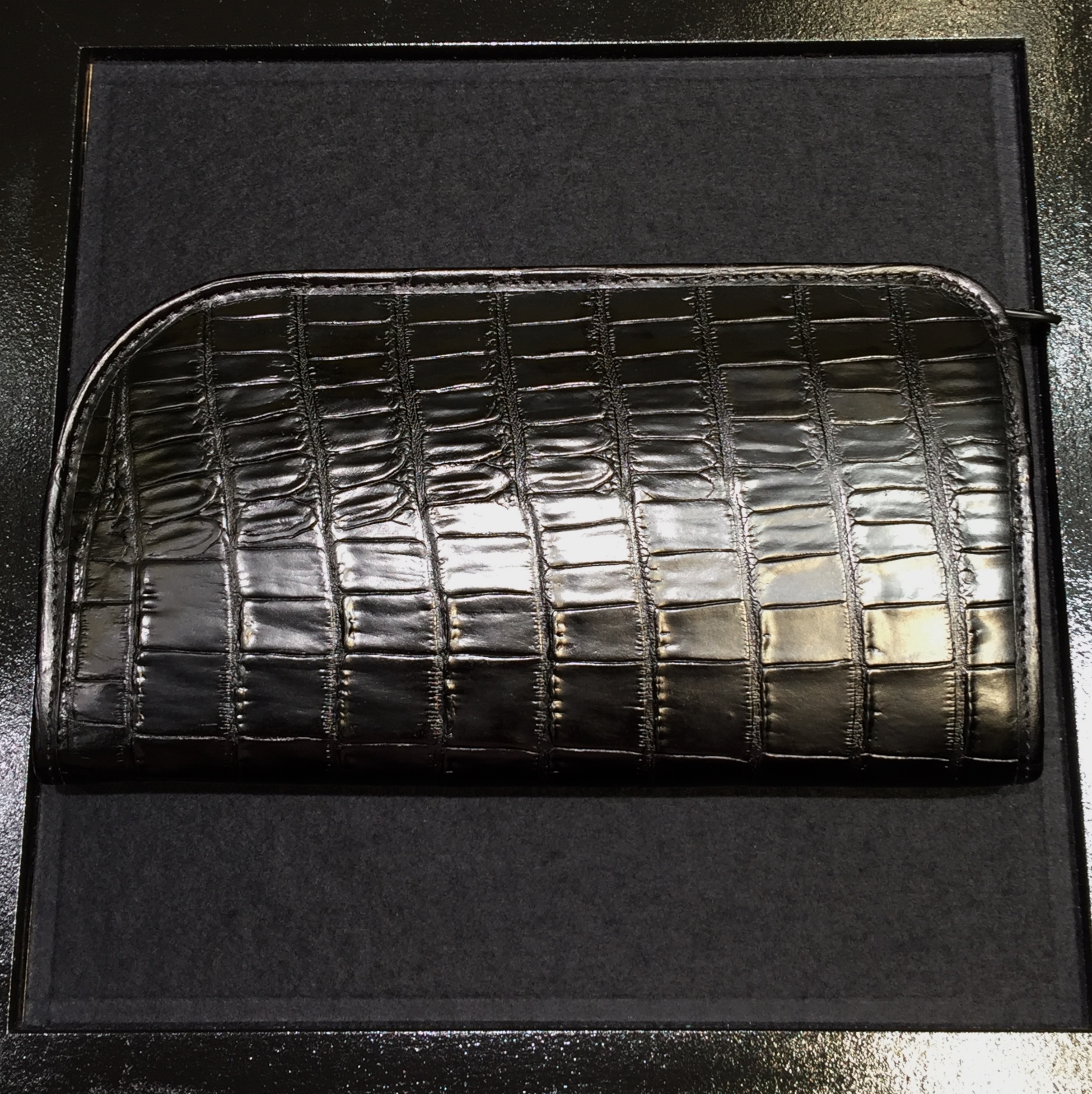 エリオットローズロンドン アリゲーターテール・クラッチバッグ