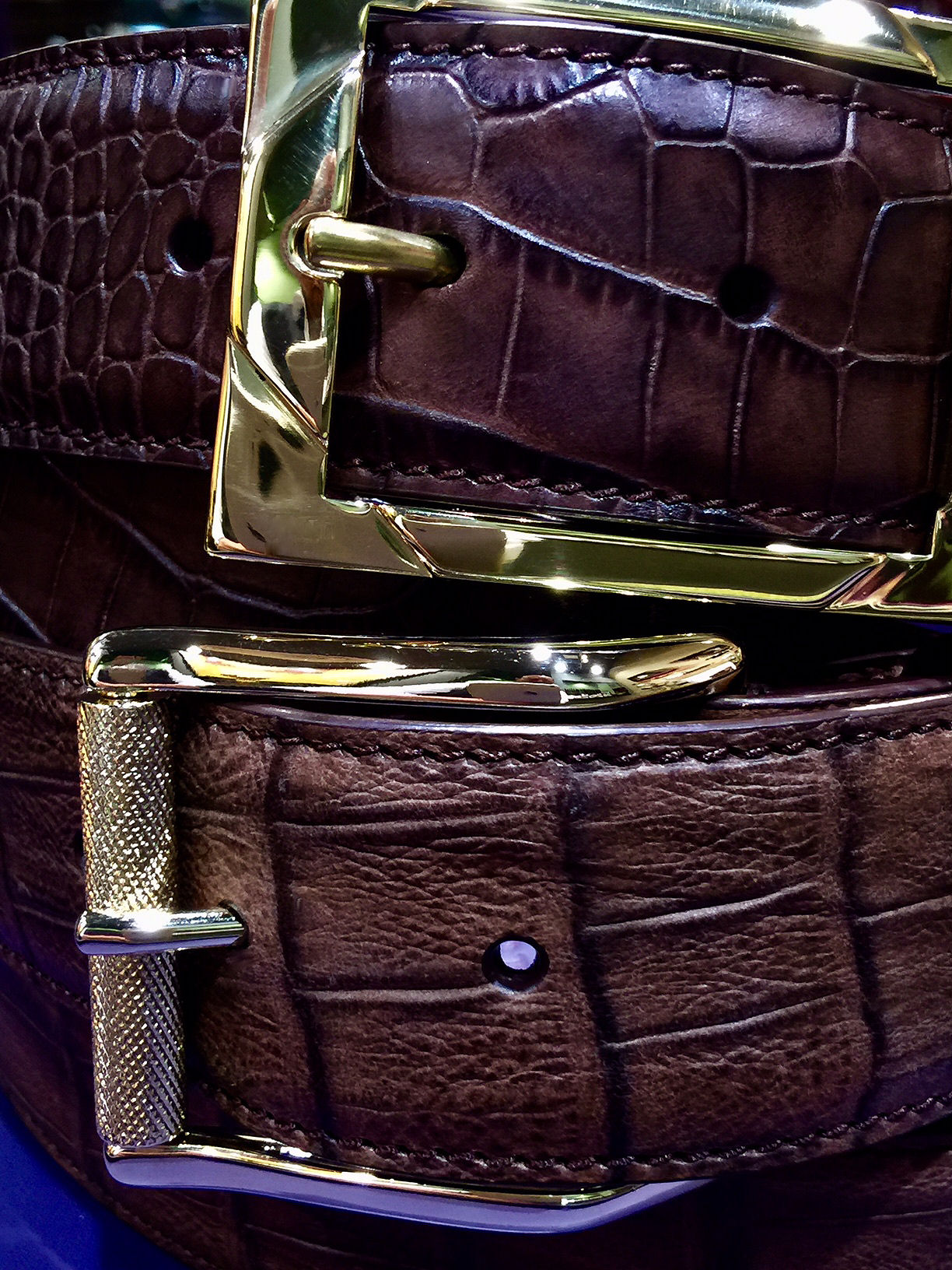 エリオットローズロンドン クロコダイルセットベルト40mm