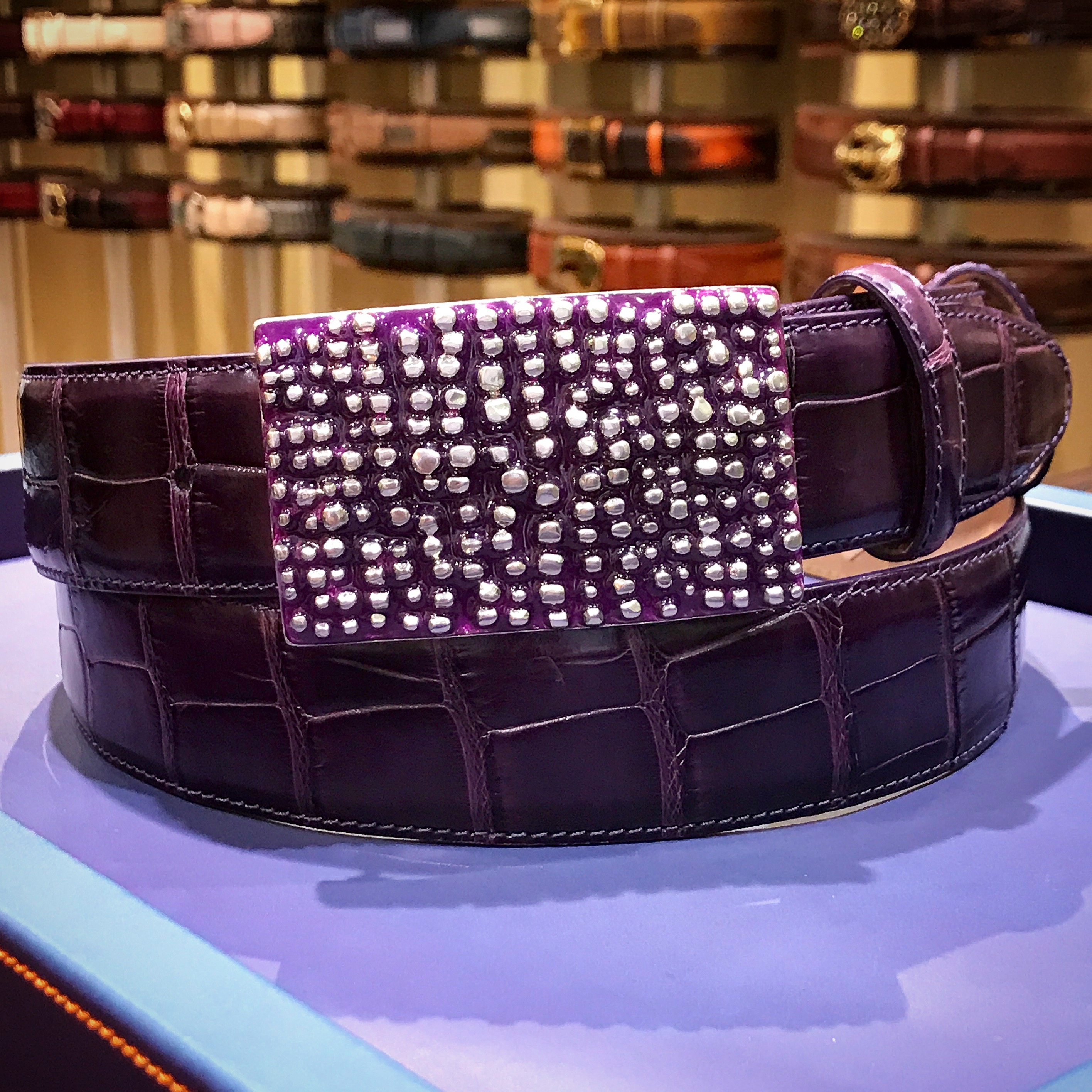 アリゲーターグレープストラップ