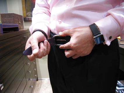 ベルトの付け方 ベルトの付け方