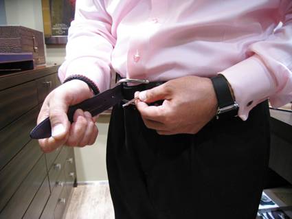 ベルトの付け方 ベルトの付け方