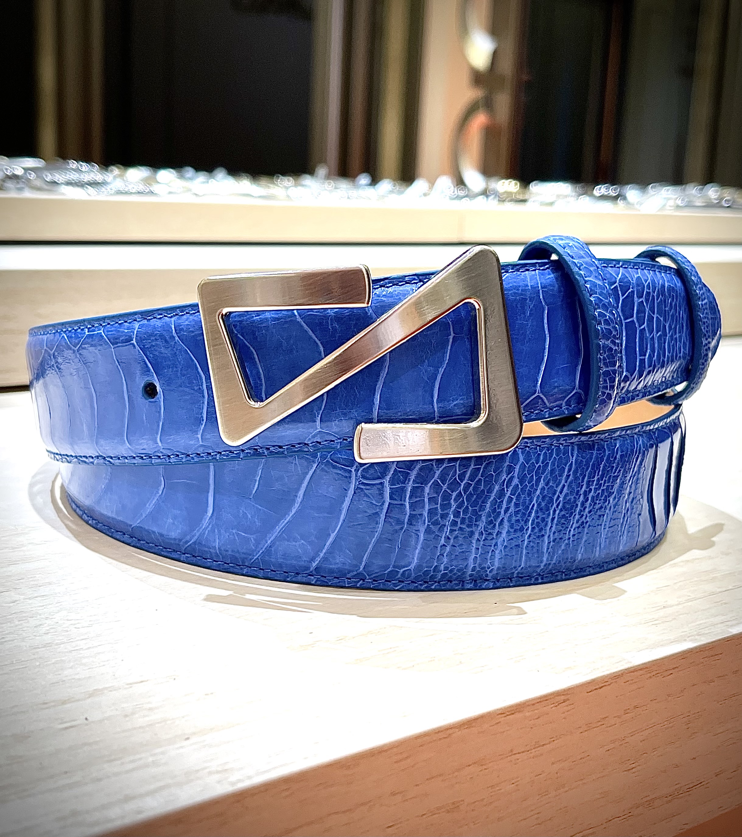 OSTRICH LEG EXOTIC STRAP