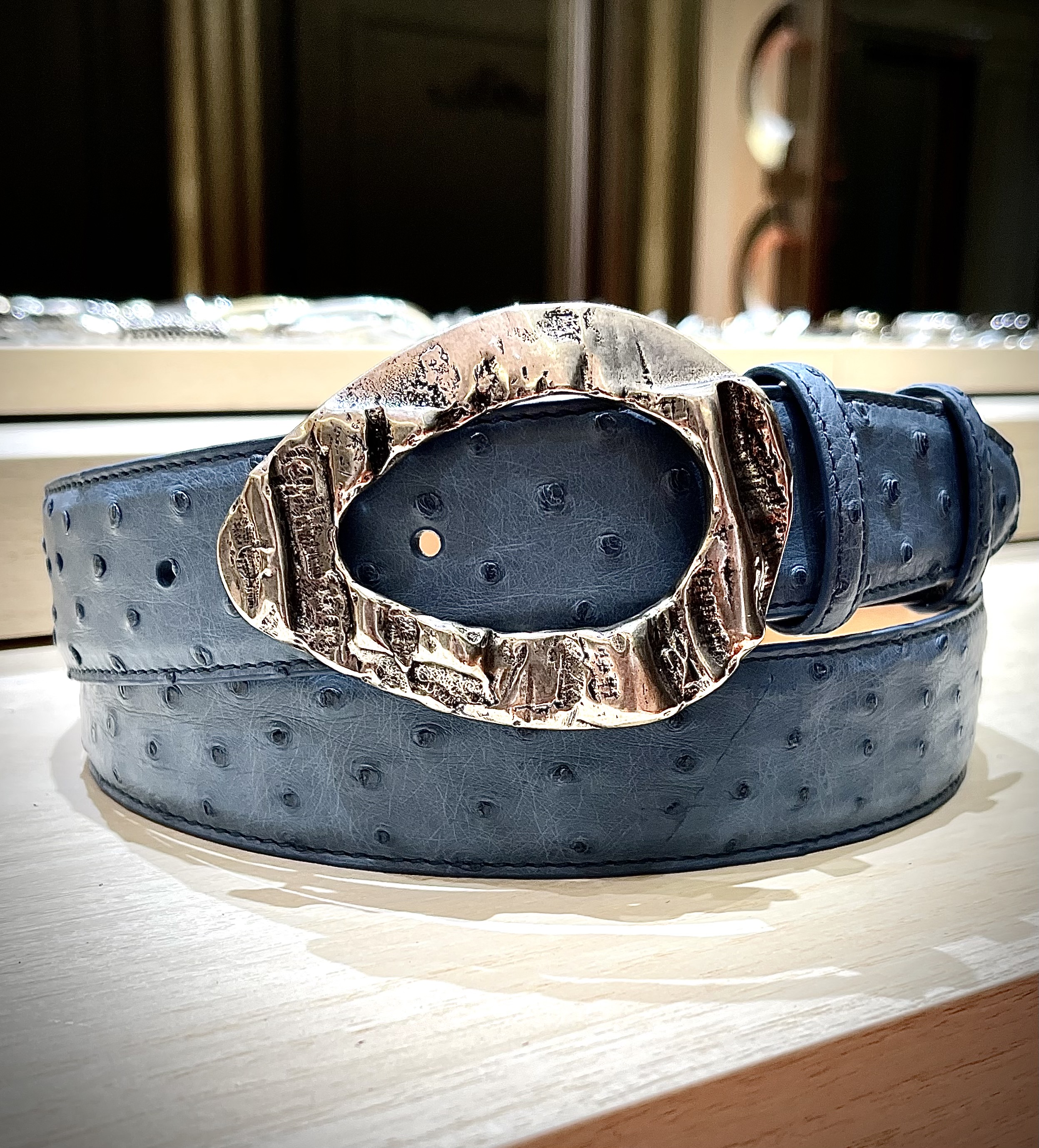 NEW OSTRIC BODY EXOTIC LEATHER STRAP