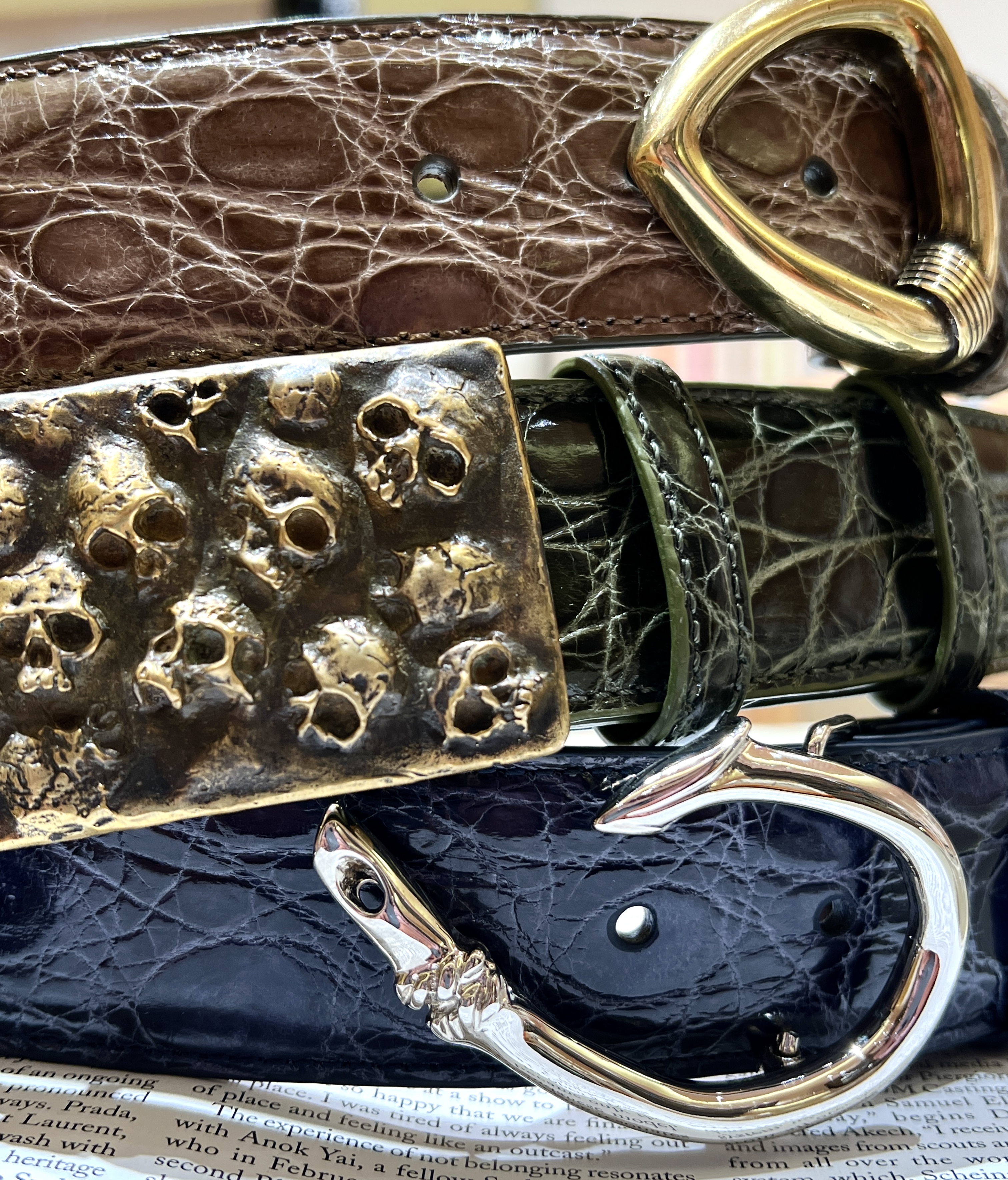 BOLIVIAN CROCODILE 40mm in EXTOTIC LEATHER